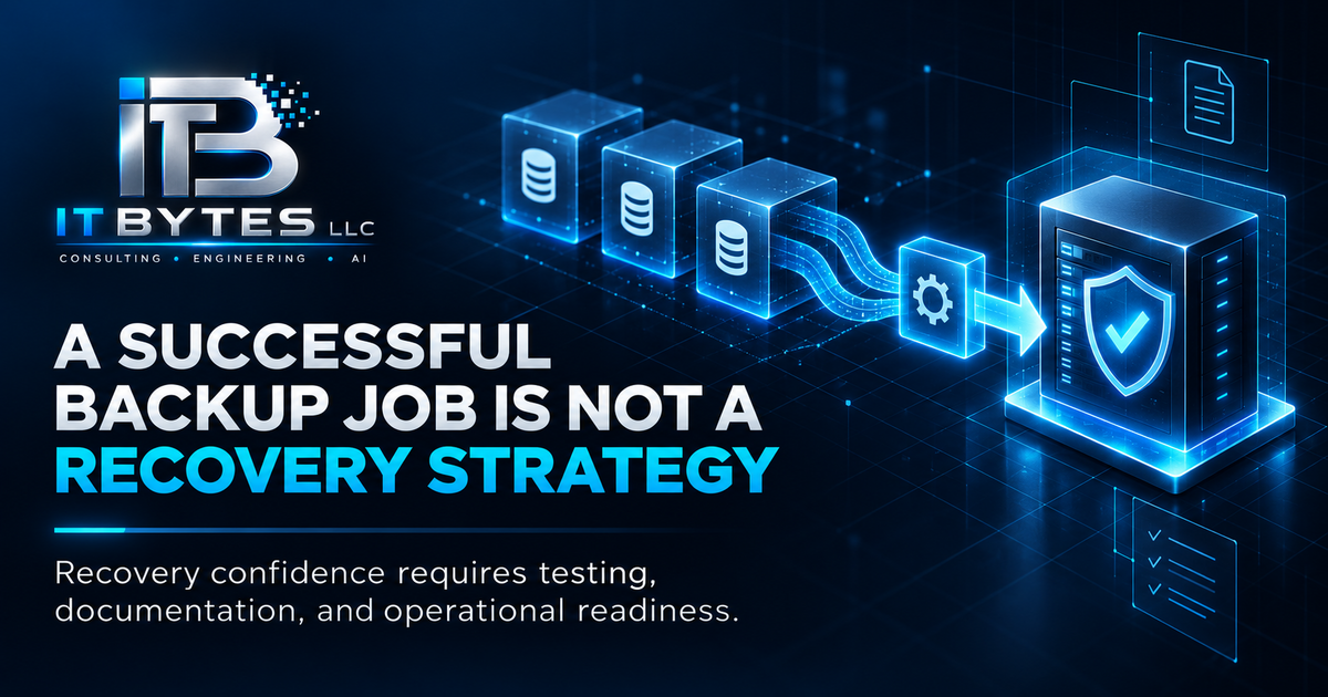 Backup systems connected to a verified recovery path